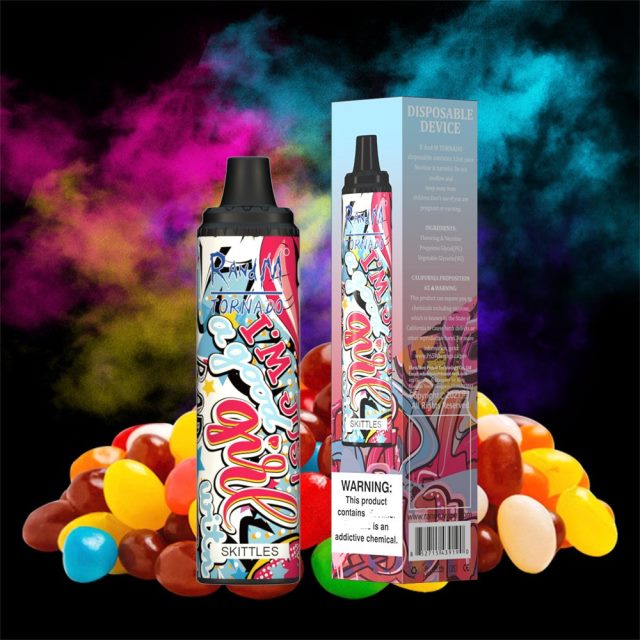 RandM Vape Sale - RandM Tornado 6000 Airflow Control Vape Pod Device 1Pc 6NRPJ4286 Fruit Fusion
