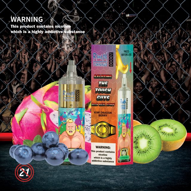 RandM Vape Melbourne - RandM Tornado 10000 Airflow Control Vape Device 1Pc 6NRPJ4113 Blue Razz