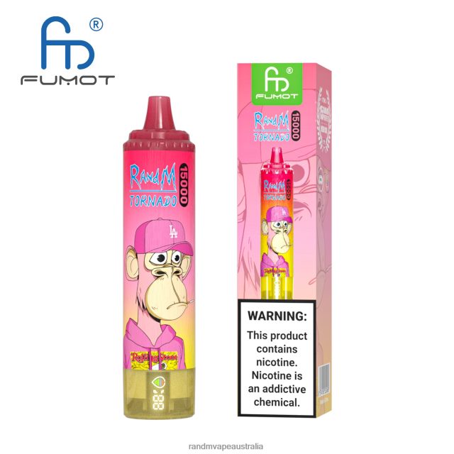 RandM Vape Flavours - Fumot RandM Tornado 15000 Vape Device With Battery And Ejuice Display Version 2 6NRPJ444 Berry Lemonade
