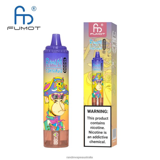 RandM Vape Flavours - Fumot RandM Tornado 15000 Vape Device With Battery And Ejuice Display Version 2 6NRPJ444 Berry Lemonade