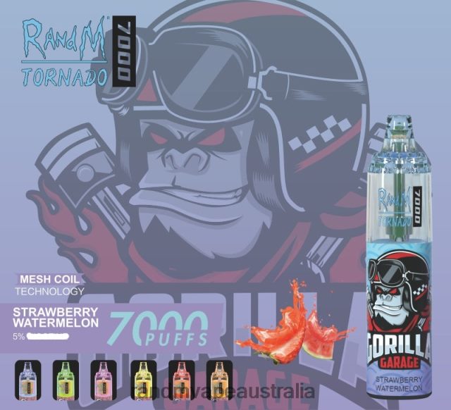 RandM Vape Flavour - RandM Tornado 7000 Airflow Control Vape Device 1Pc 6NRPJ4179 Red Apple Lemon