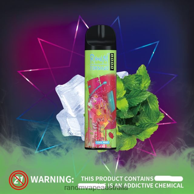 RandM Vape Sydney - RandM Tornado 8000 Airflow Control Vape Device 1Pc 6NRPJ4237 Blue Razz Ice