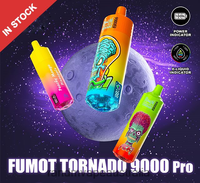 RandM Vape Cheap - Fumot RandM Tornado 9000 Pro Vape Device With Battery And Ejuice Display Version 2 6NRPJ4218 Ice Pop
